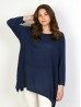 Solid High-Low Long Sleeved Top